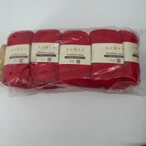 Rowan Handknit Cotton Kaffe Fassett Pillar Box Red 10x50g Vintage 1999